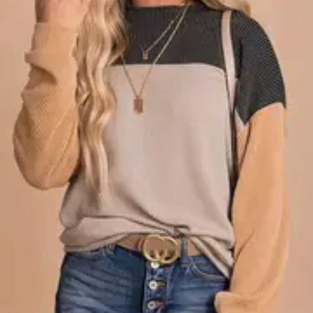 Colorblock Long Sleeve Top
